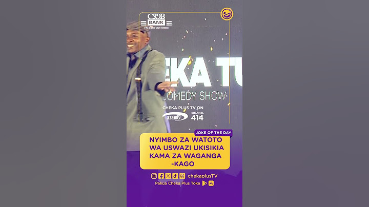 KAGO BIBI #coymzungu #standupcomedy #chekatu #comedy #comedygenre #standup #chekaplus