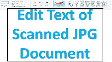 How can I edit text in a JPEG file?