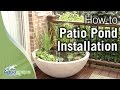How to create an easy container water feature with aquascapes patio pond