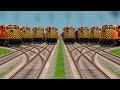 8 Bharaty Trains Crossing On Bumpy Branched Railroad Tracks | Indian railways | train simulator game