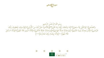 سورة الضحى ٩٣ | مصحف فضيلة الشيخ ماهر المعيقلي ' رواية حفص ' الله
