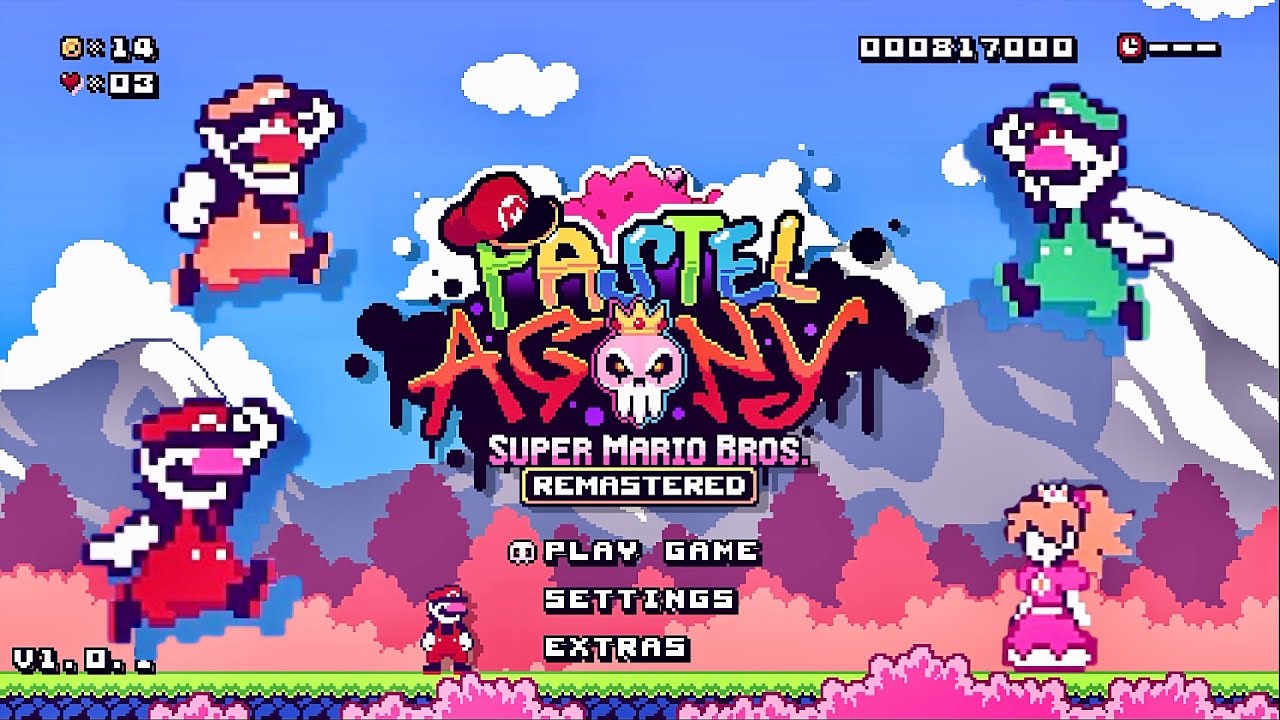 Super Mario Bros. Remastered HD - Pastel Agony Pack Playthrough