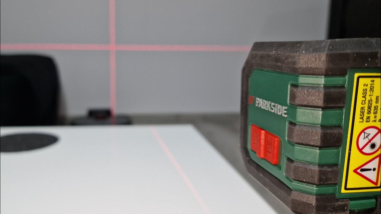 Parkside Cross line laser PKLL 7 E4 - Lidl - unBoxing & Test 📦 - YouTube