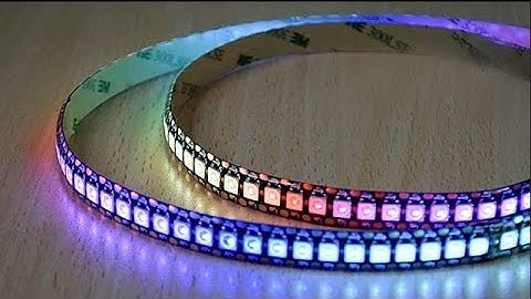 Ws2812b how to connect led strip and controller