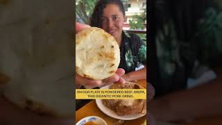 Foreigners try “Bandeja Paisa” for the first time 🇨🇴 #shorts