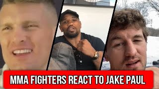 UFC/MMA Fighters React to Jake Paul calling out Fighters