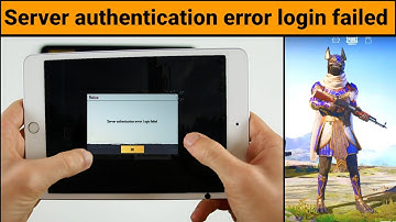 PUBG MOBILE Server Authentication Error Login Failed || 1 December || Apple I