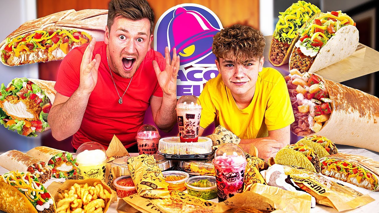 BROTHERS TRY EVERYTHING ON THE TACO BELL MENU *NEW*