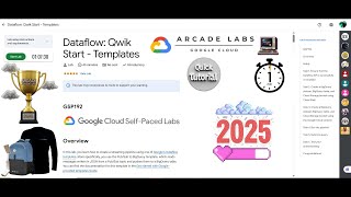[NEW2025] Dataflow: Qwik Start - Templates || #GSP192 || #qwiklabs || Google Cloud Arcade 2025