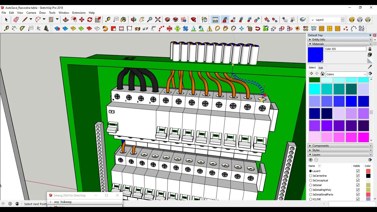 Sketchup Electrical Switchboard