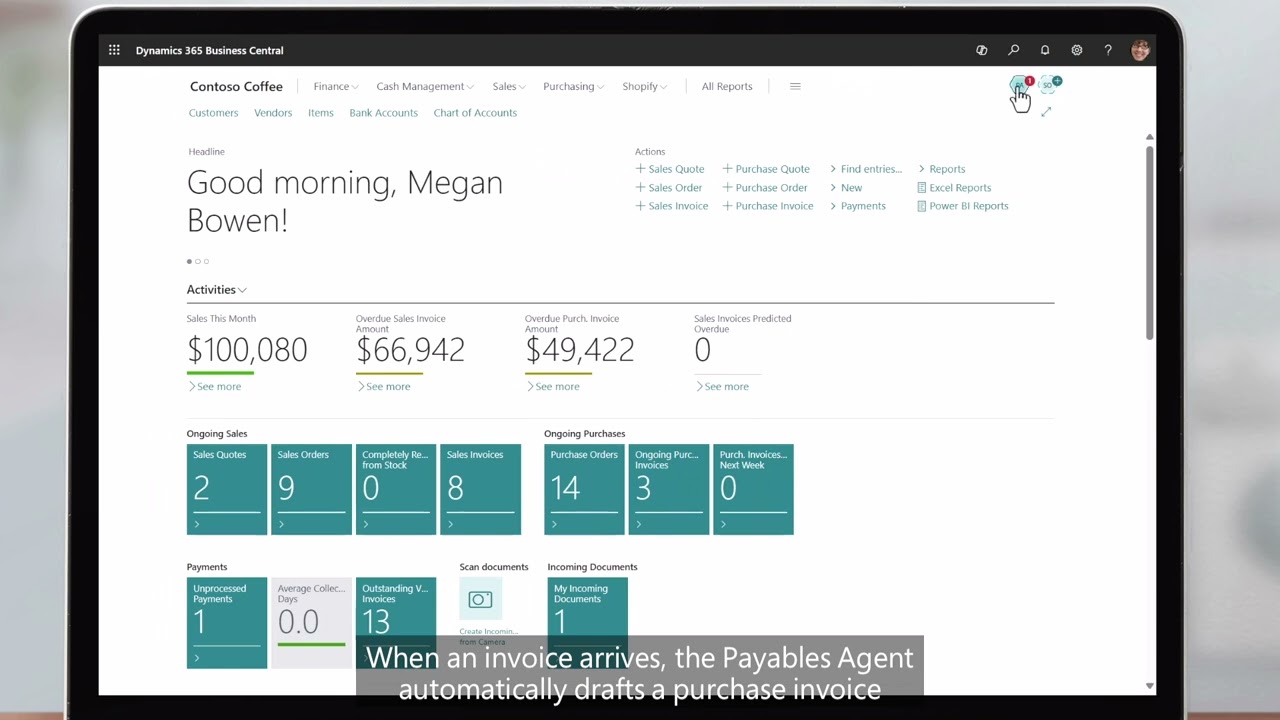 Transform vendor invoice processing with the Payables Agent (Business Central 2025 release wave 2)