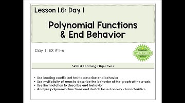 1.6 End Behavior Video