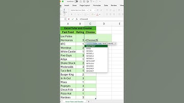 Choose Formula in Excel