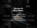 The First 72 Hours Matter