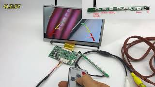 7 inch IPS TFT LCD Display module Board kit 1024X600 NTSC/PAL screen display Flip image CVBS for FPV