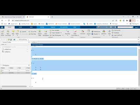 How to use MATLAB online and getting started with Coding