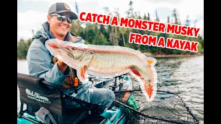 Catch HUGE Musky From a Old Town Sportsman Kayak with Jay Siemens