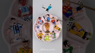 Who will win the World Cup?（part 1)| Color Mixing | ASMR#art#satisfying#football #worldcup