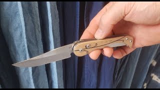 Coutellerie, un nouveau modèle de couteau pliant axial lock: ELFIK. New folding knife : ELFIK