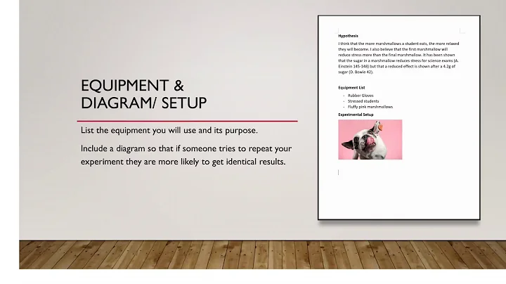 Writing a Scientific Paper: Planning - MYP Criteria B