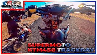 KTM 450 SuperMoto on the Track! & MFPMatias riding the grom 😂👌