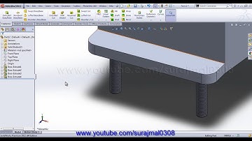 Creating a RailCar in SolidWorks - Part 17: Hood and Front Axle Support