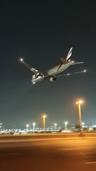 Emirates Landing in Dubai Airport | Habibi come to dubai | #shorts