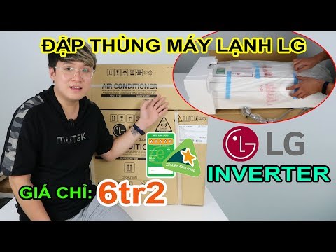 Thử mua máy lạnh Online giá rẻ trên LAZADA, tại sao không? Mở hộp Máy Lạnh LG 1HP Inverter.