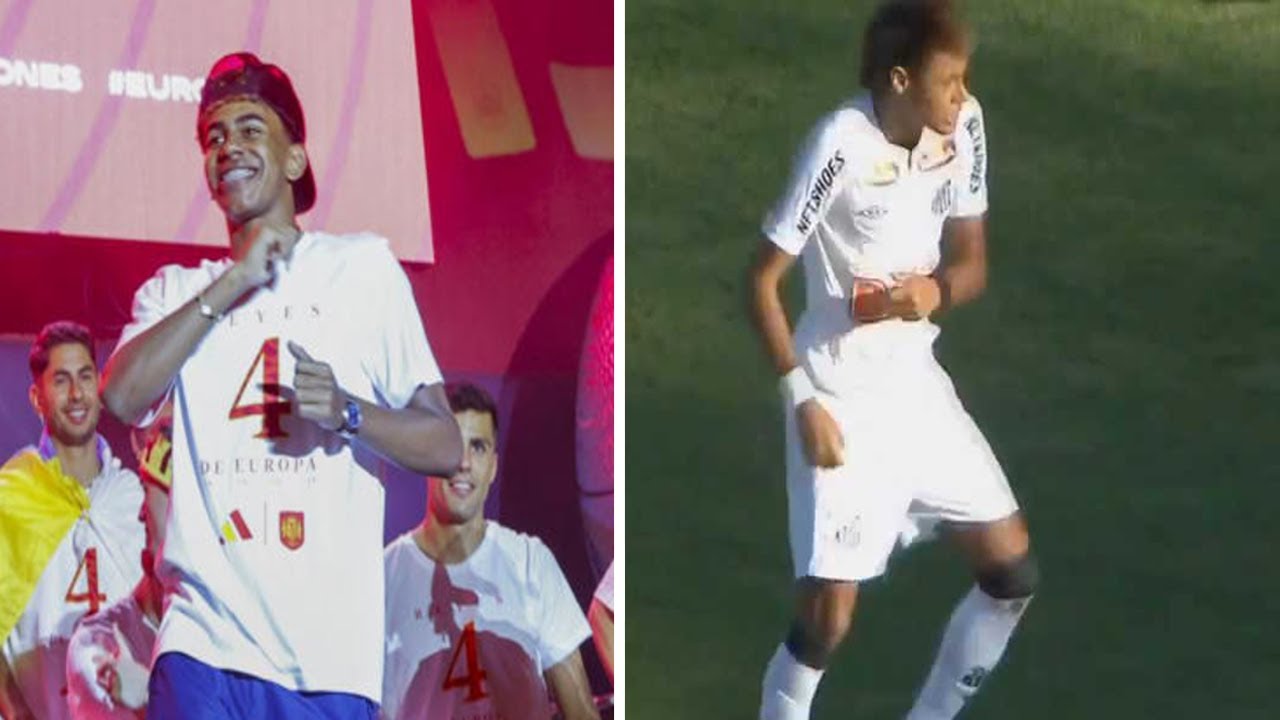 Lamine Yamal & Neymar Jr Dancing on Same song Tchu Tchu!!