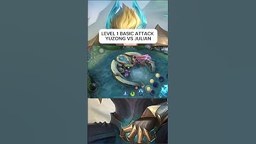 YUZONG VS JULIAN LEVEL 1 BASIC ATTACK #mobilelegends #mlbb #julian #yuzhong #shorts