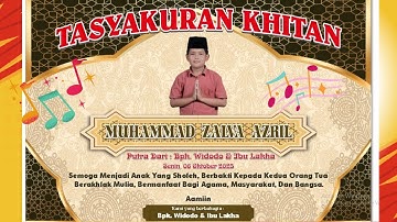 TASYAKURAN KHITAN ANANDA MUHAMMAD ZALVA AZRIL // NEW MARLINA ENTERTAIMENT