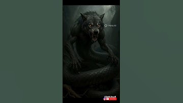 Wolf 🐺 + Snake 🐍 Hybrid shorts | unreal Ai creatures | 4k #hybrid #hybridanimals #hybridshorts
