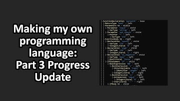 Making my own Programming Language - Part 3: Progress Update