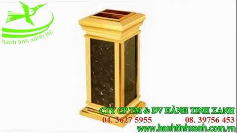 BÁN THÙNG RÁC ĐÁ HOA CƯƠNG - THÙNG RÁC ĐÁ HOA CƯƠNG CÓ GẠT TÀN THUỐC