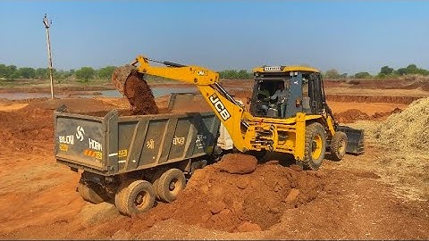 New 3DX JCB Loading Murm In Tata 1613 Truck | JCB Truck Loading Video