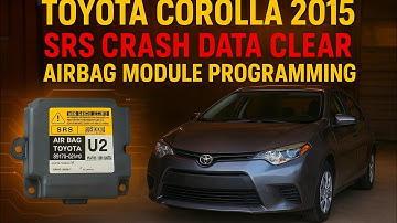 Toyota Corolla 2015 | SRS Airbag Crash Data Clear | Airbag Module U2 Part Num Programming🔥