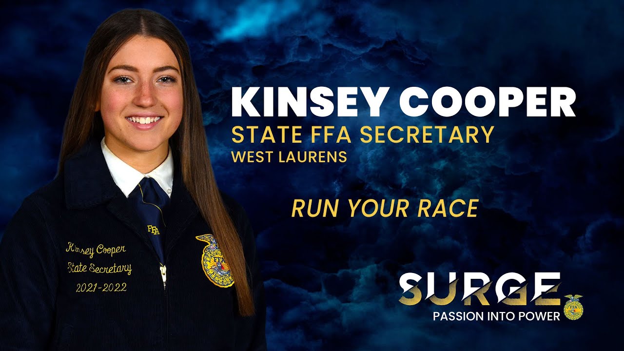 Kinsey Cooper - Retiring Address, 94th Georgia State FFA Convention ...