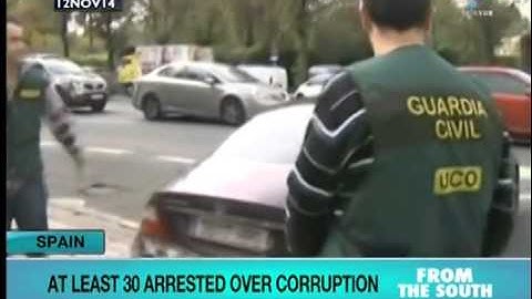 Spain arrests 30 government officials on corruption charges