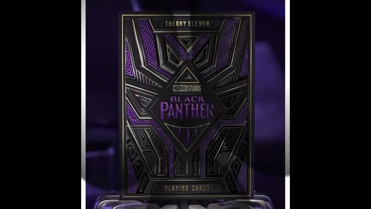 Black Panther Theory11 Marvel Premium playing cards Baraja Poker Bet365 ...