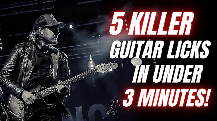 5 Killer Guitar Licks In Under 3 Minutes (+Tabs)