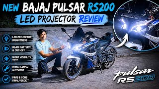 Pulsar RS 200 Led Lights Test🦉😱|| RS 200 Night View 🫣