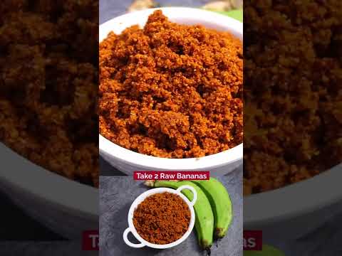 Aaratikaya Podi | Raw Banana Gun Powder in Telugu #shorts #shortvideo #youtubeshorts #karampodi | Hyderabadi Ruchulu