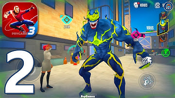 Spider Fighter 3 - Gameplay Walkthrough Part 2 - Virus Unlocked (Android, IOS)