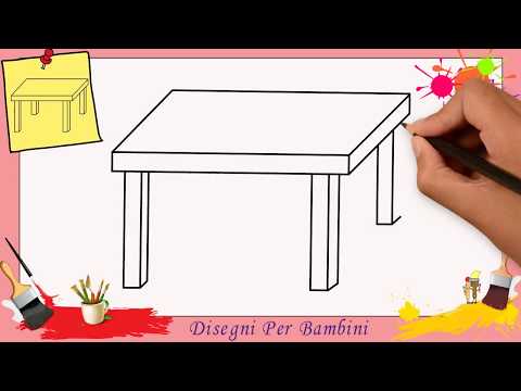 Video: Come Disegnare Un Tavolo
