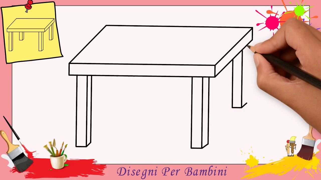 Disegni Di Tavoli Facili Per Bambini Come Disegnare Un Tavolo 1