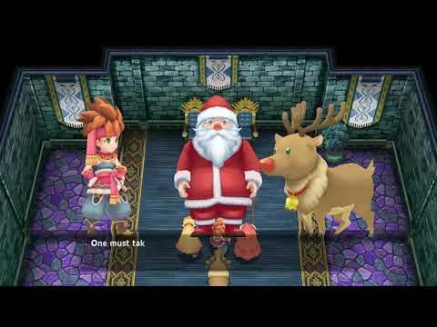 Secret of Mana - 62 Ice Palace - #3 Meeting Santa, Glove orb