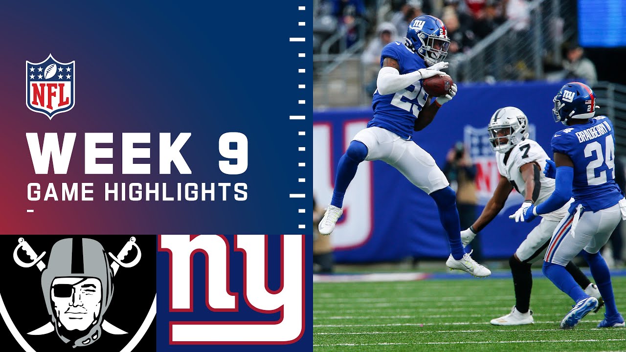 Raiders vs. Giants Week 9 Highlights | NFL 2021