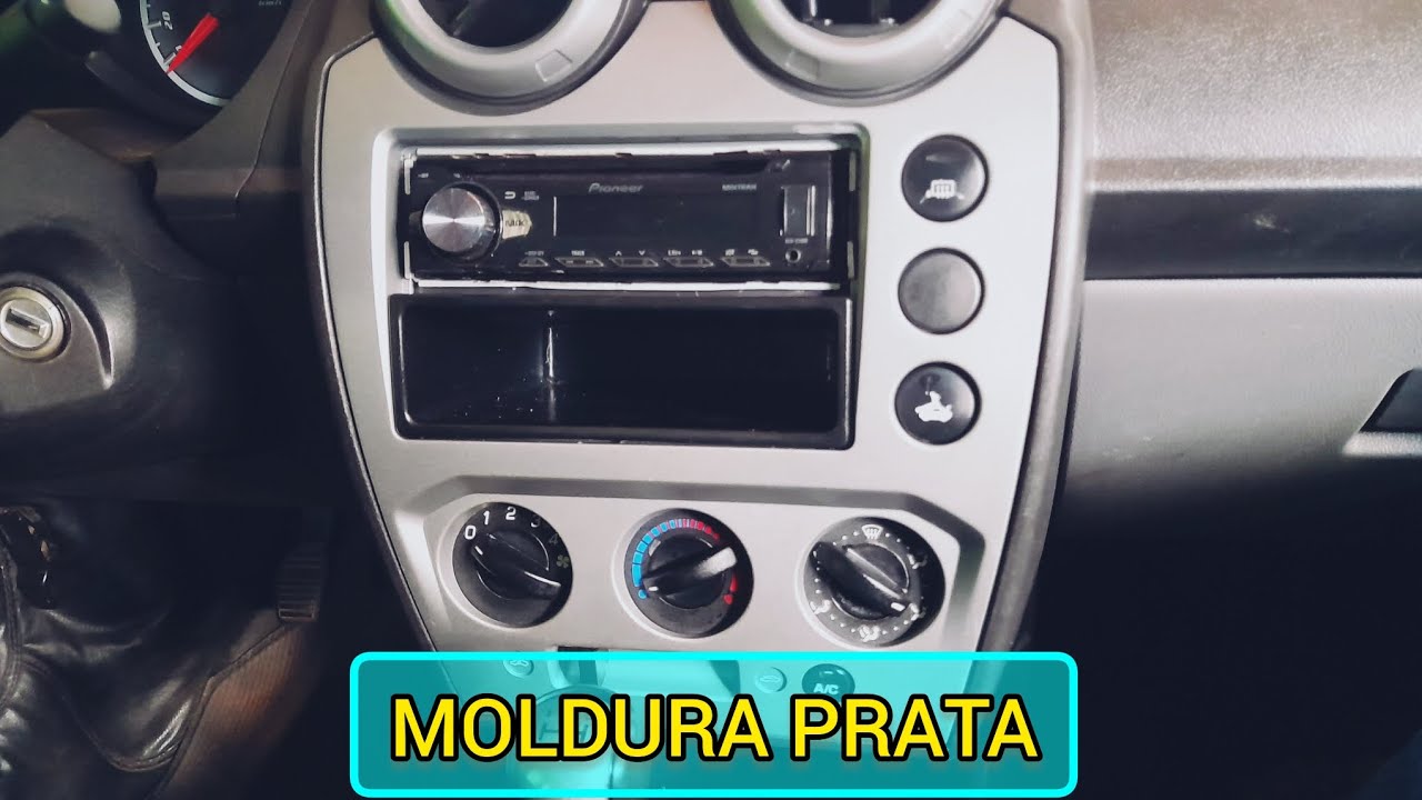 COMO REMOVER/TROCAR MOLDURA CENTRAL + CHICOTES/CABOS DO COMANDO DE AR DO FIESTA