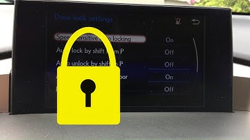 How To Activate the Anti-Hijack/Auto Locking on a Lexus NX