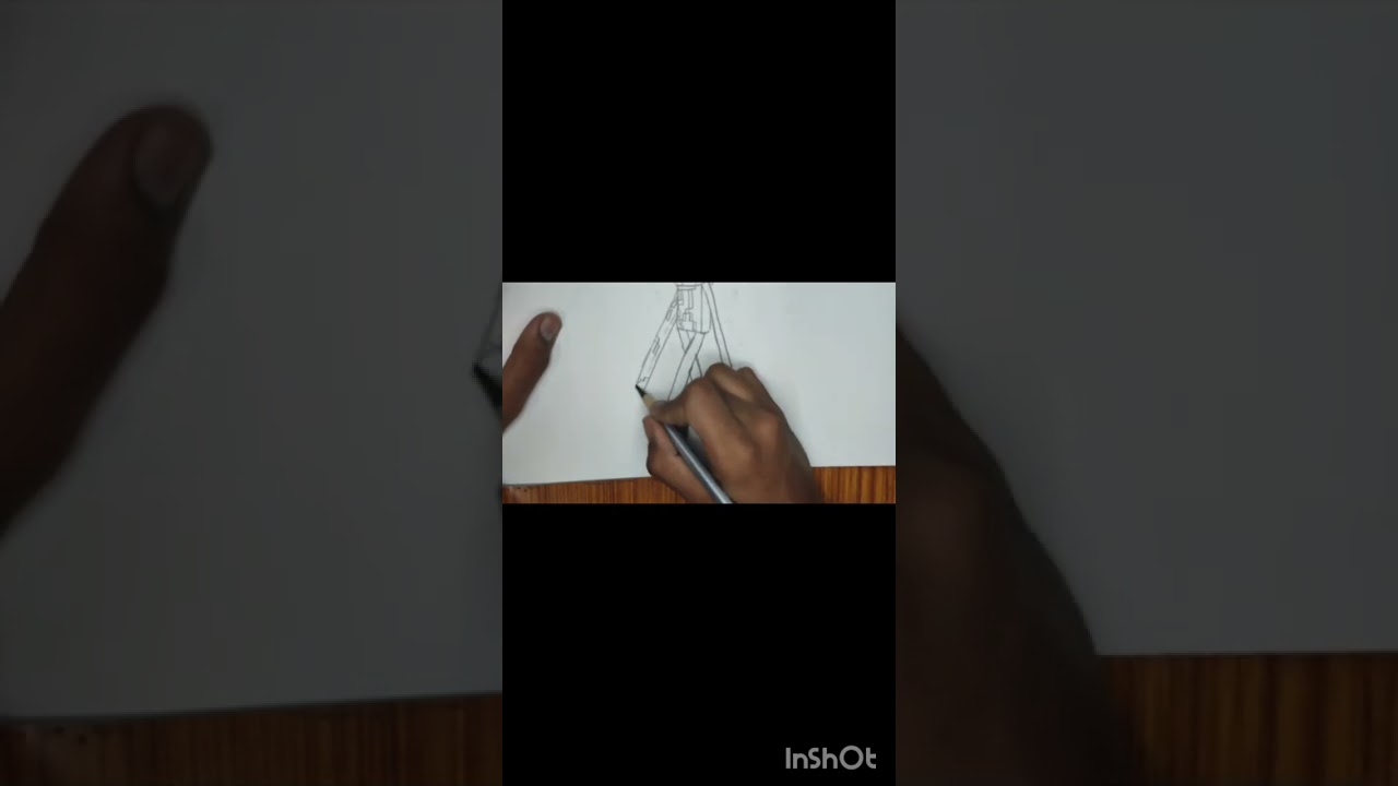 Drawing enderman from minecraft